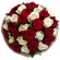bouquet of red and white roses. Novi Sad