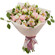 bouquet of lisianthuses carnations and alstroemerias. Novi Sad