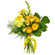 Yellow bouquet of roses and chrysanthemum. Novi Sad